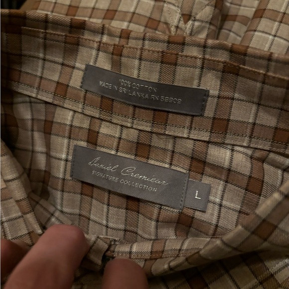 DANIEL CREMIEUX Plaid Shirt, New without tags, large size - Picture 15 of 16